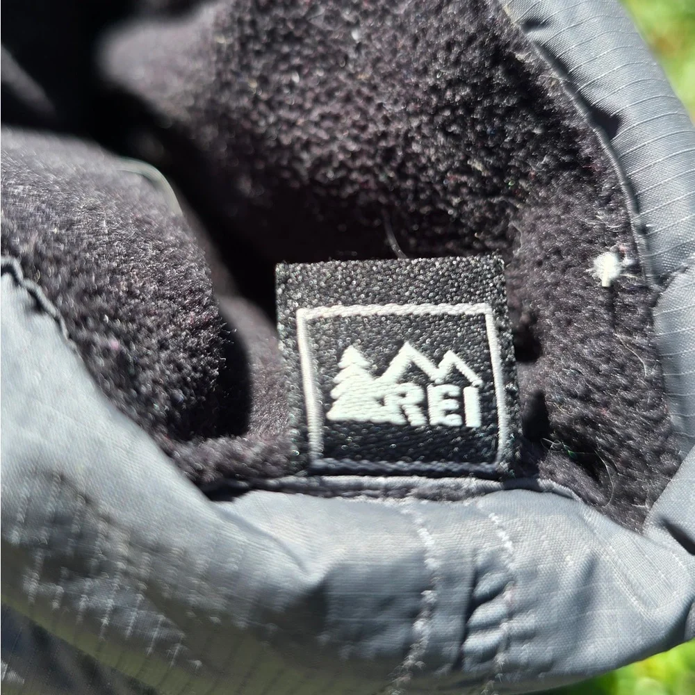 REI Co-op Insulated Camp Booties MXL Black Down Slippers Men’s XL Cozy